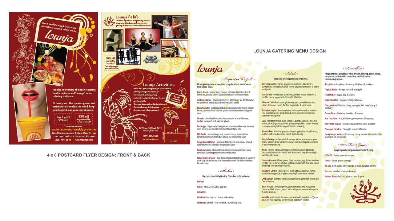 Lounja - Flyers & Menu Designs